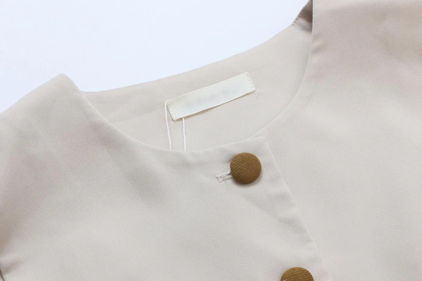 Trendy Button-up Dress in Cotton Poplin for Women