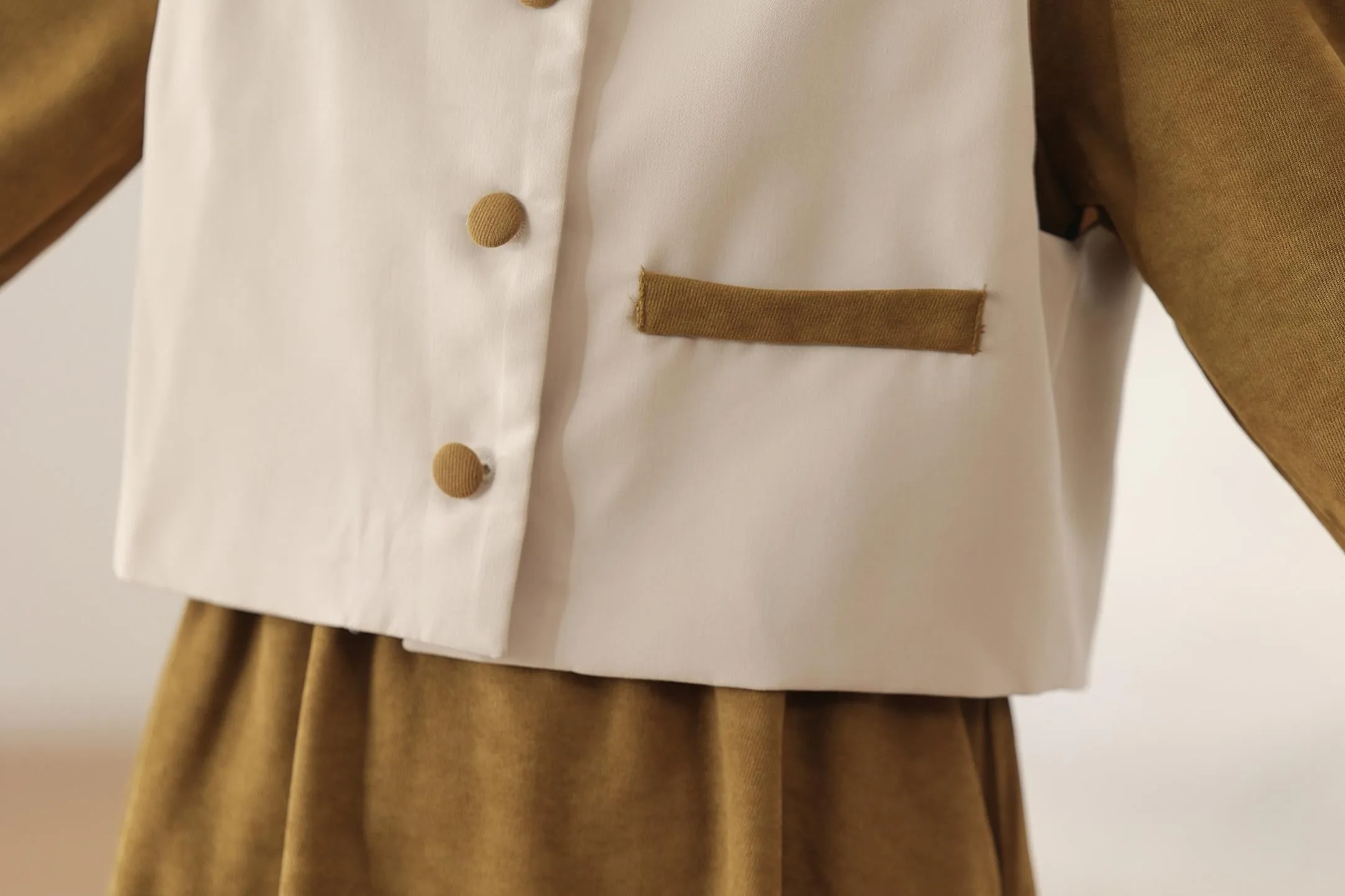 Trendy Button-up Dress in Cotton Poplin for Women