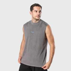TWL - LIFESTYLE OVERSIZED MUSCLE TANK - WASHED GREY