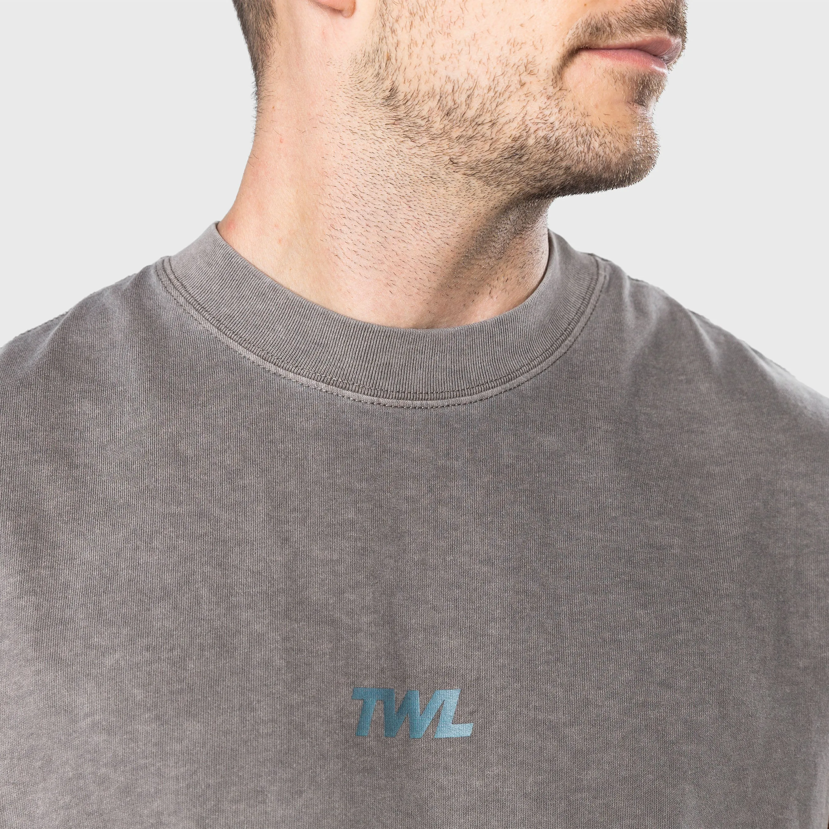 TWL - LIFESTYLE OVERSIZED MUSCLE TANK - WASHED GREY
