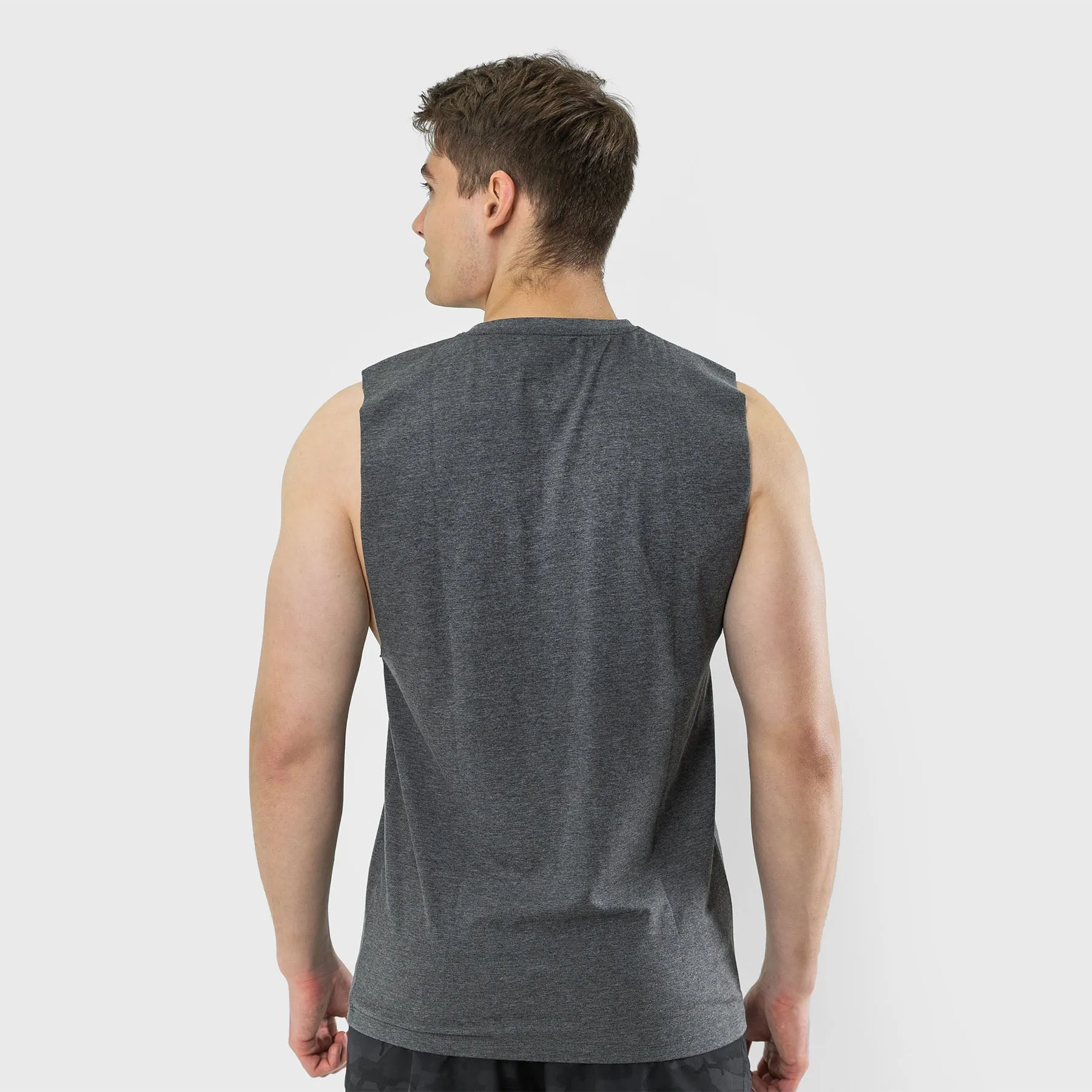 TWL - MEN'S EVERYDAY MUSCLE TANK SL - CHARCOAL MARL/BLACK