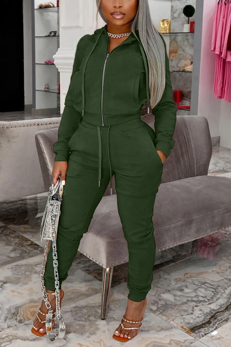 UG0515 Hoodie Jacket Tracksuit Set