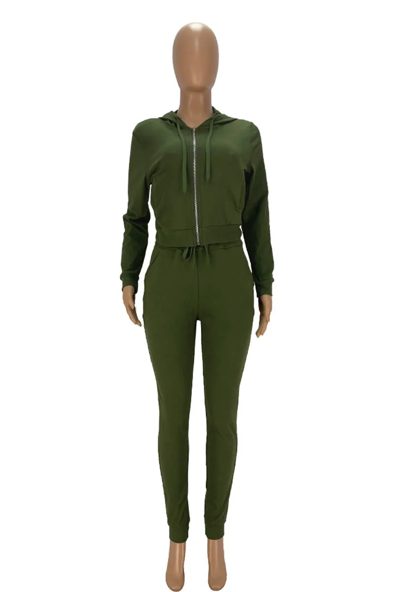 UG0515 Hoodie Jacket Tracksuit Set