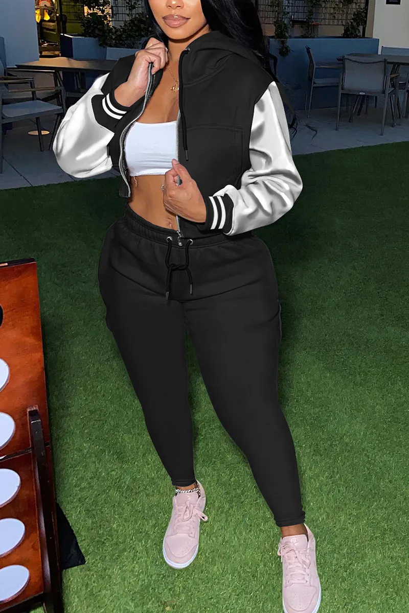 UI0232 Hoodie Jacket Tracksuit Set
