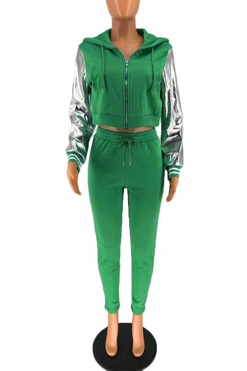 UI0232 Hoodie Jacket Tracksuit Set