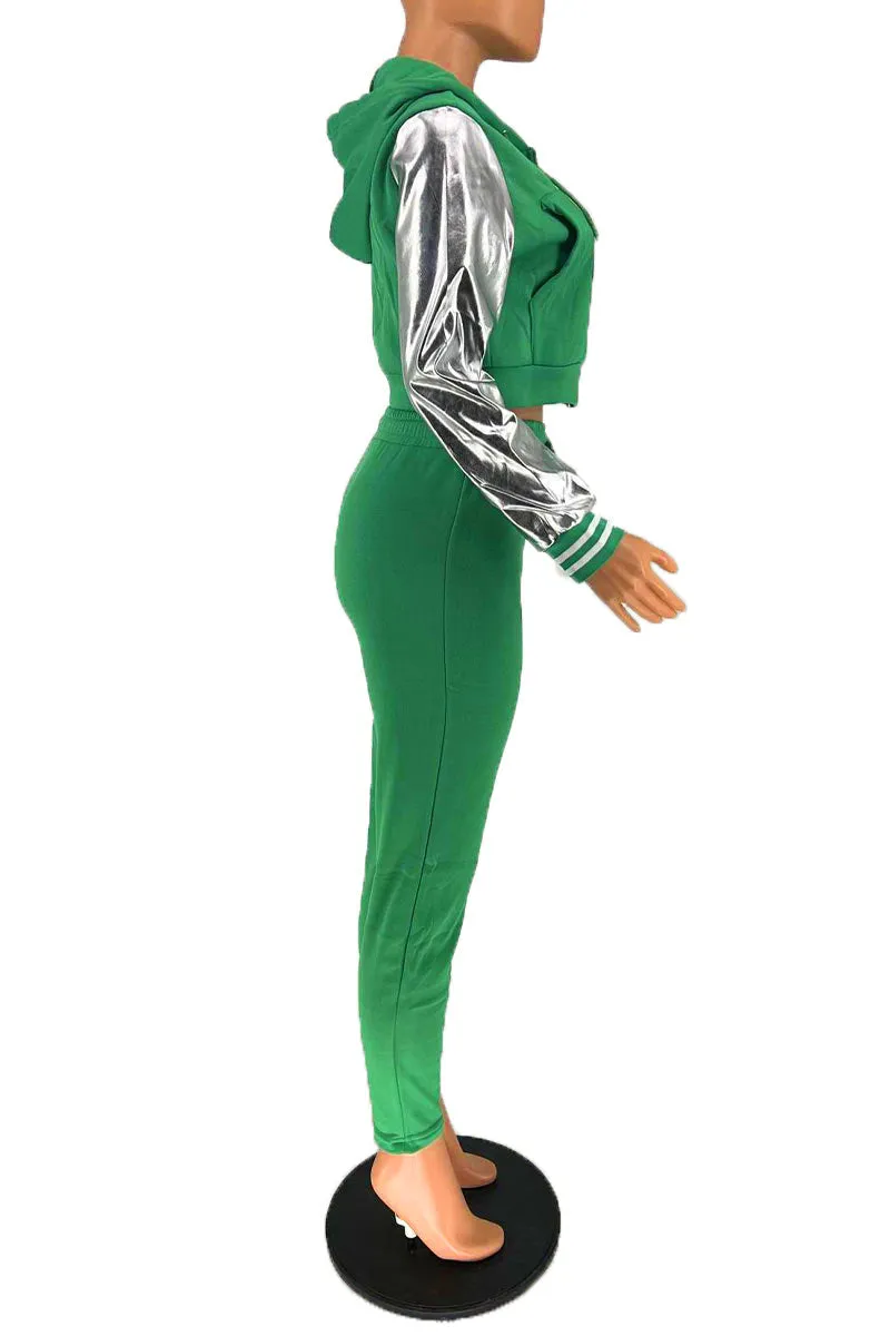 UI0232 Hoodie Jacket Tracksuit Set