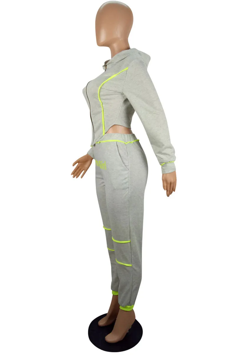 UJ0202 Hoodie Jacket Tracksuit Set
