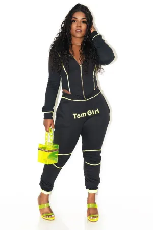UJ0202 Hoodie Jacket Tracksuit Set