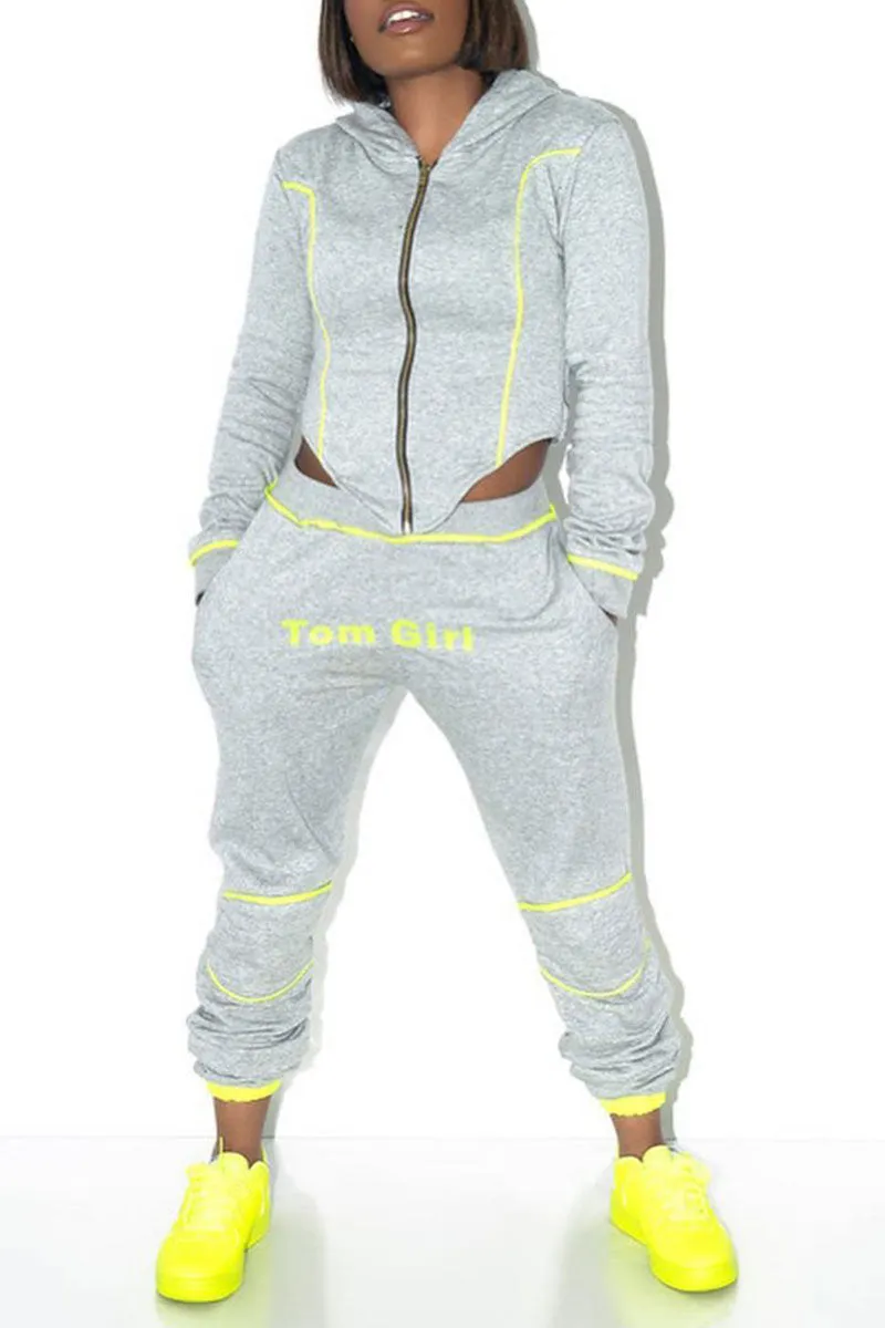UJ0202 Hoodie Jacket Tracksuit Set