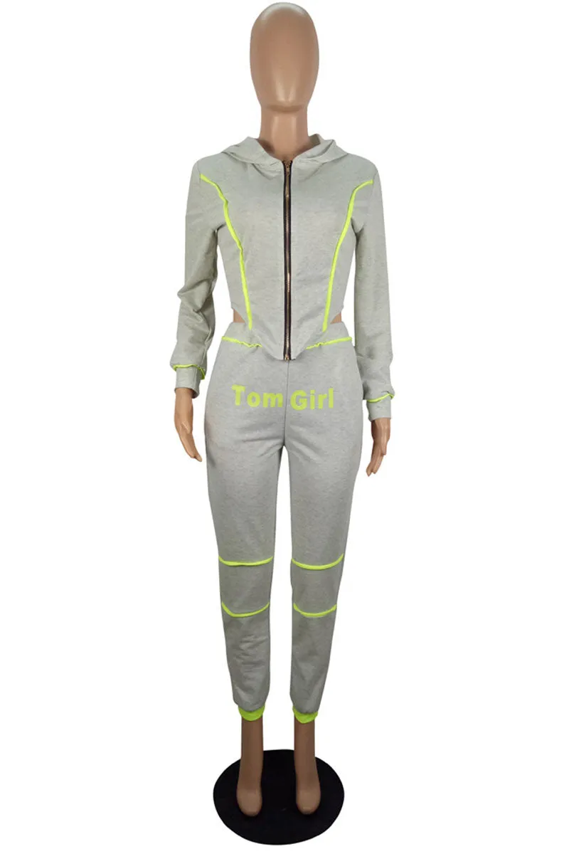 UJ0202 Hoodie Jacket Tracksuit Set