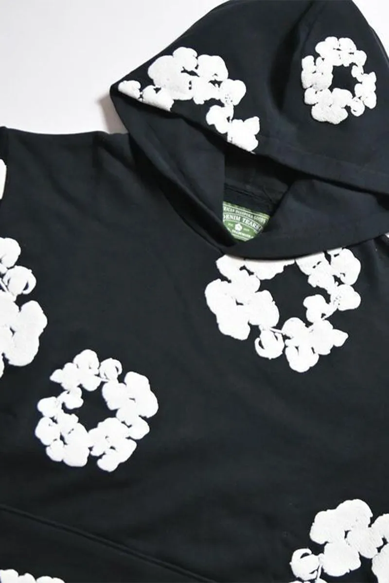 UJ0264 Floral Hoodie Tracksuit Set