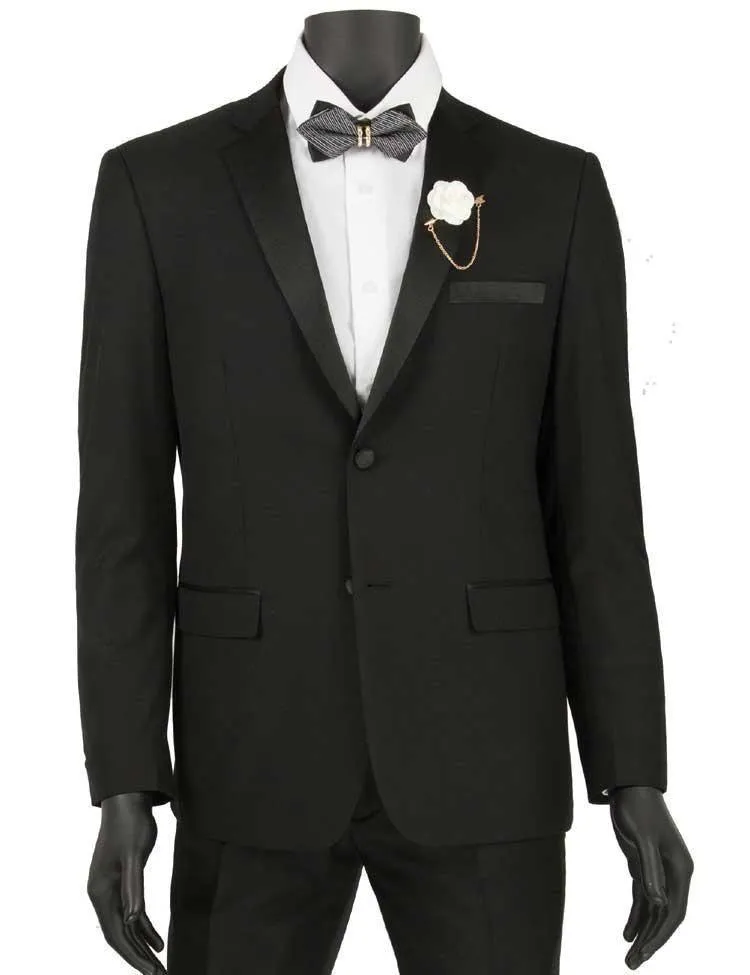 Ultra Slim Fit Black 2 Piece Tuxedo