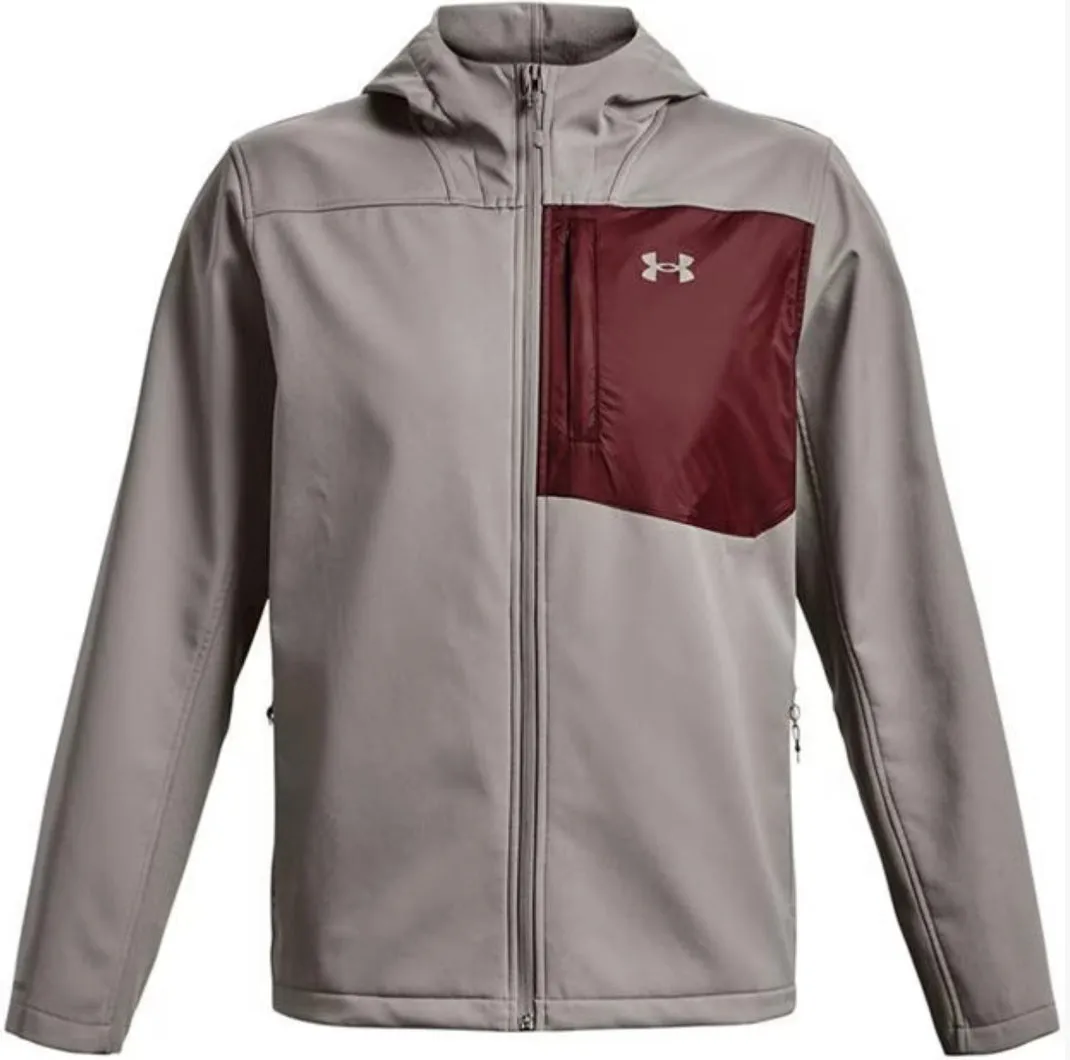 UNDER ARMOUR SOFT SHELL STORM WINDBREAKER JACKET - GREY