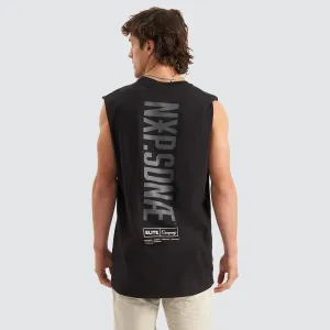 Underdog Scoop Back Muscle Tee Jet Black