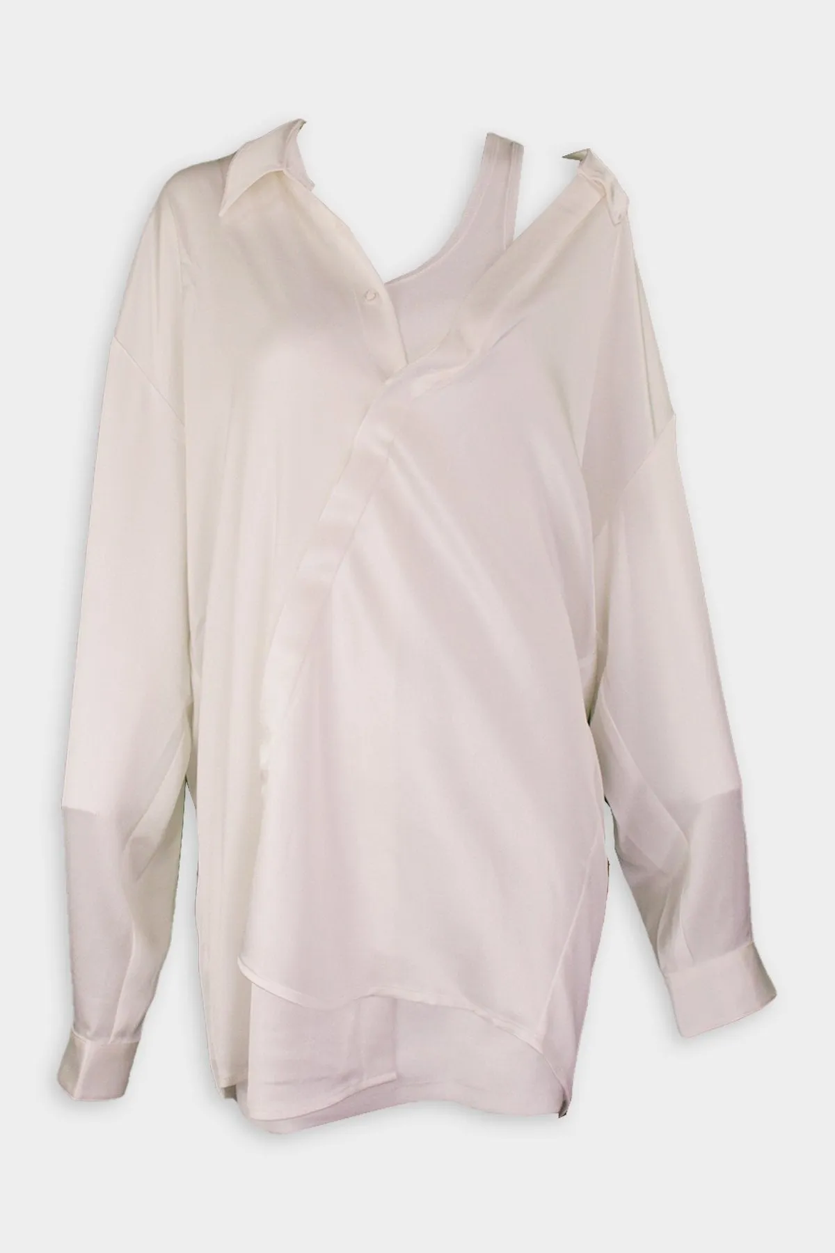 Valery Shirt Dress in White