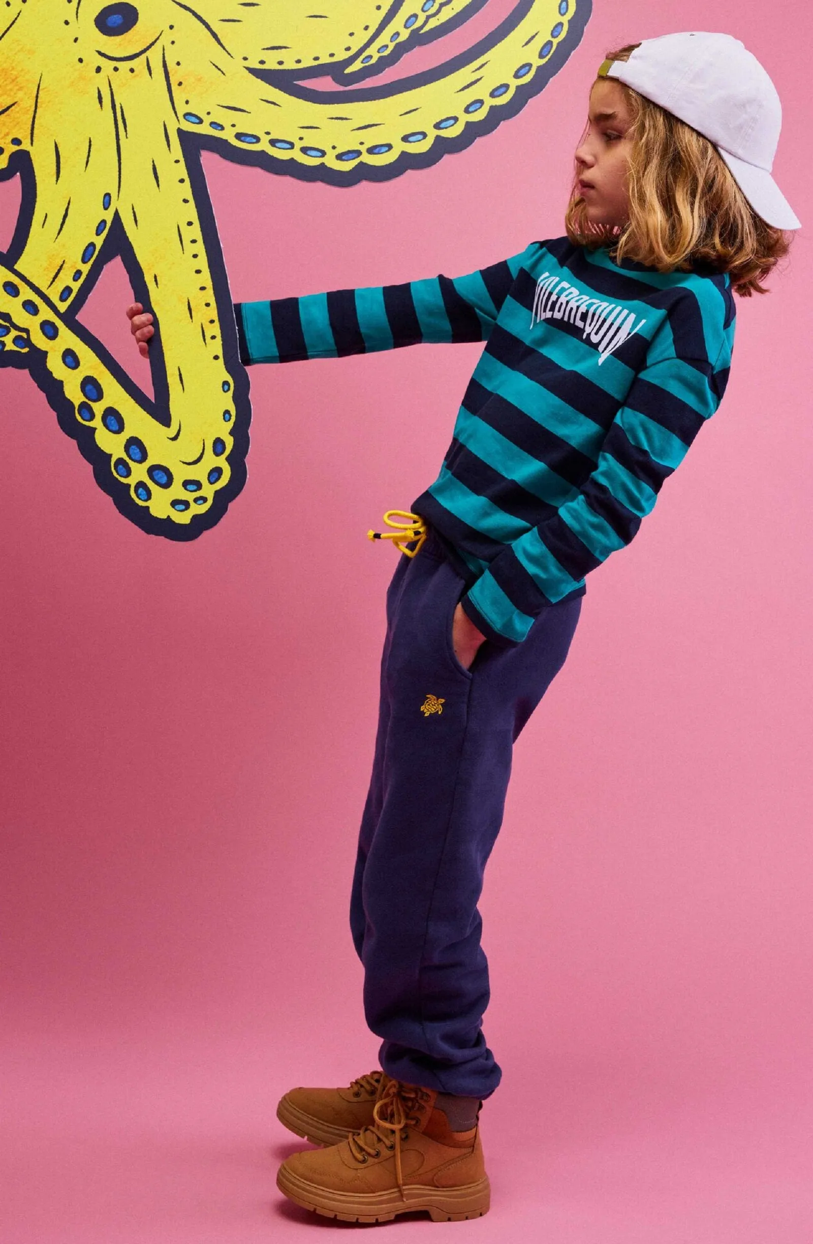 VILEBREQUIN Boys Cotton Jogger Pants Solid