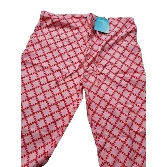 Vintage Paul Frank Pajama Pants,, Skurvy, Pink &amp; Red, Large