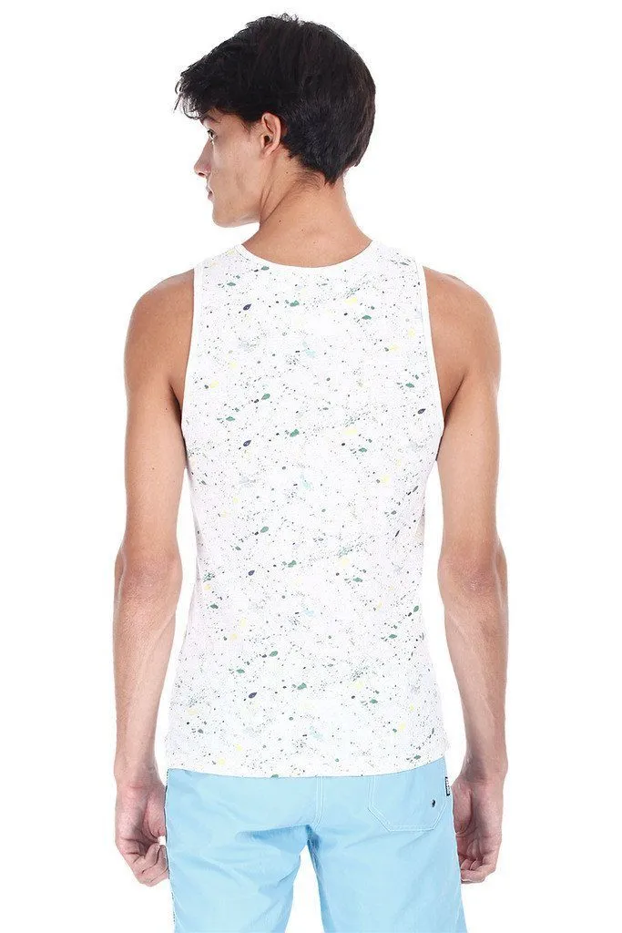 Wave Print Soft Heather Tank