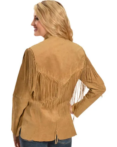 Western Fringe Suede Leather Jacket for Women in All Colors WFJ525