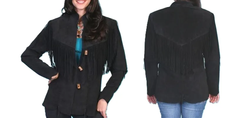 Western Fringe Suede Leather Jacket for Women in All Colors WFJ525