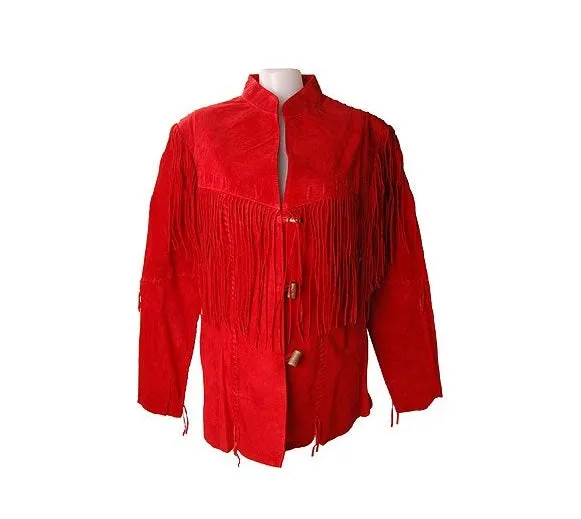 Western Fringe Suede Leather Jacket for Women in All Colors WFJ525