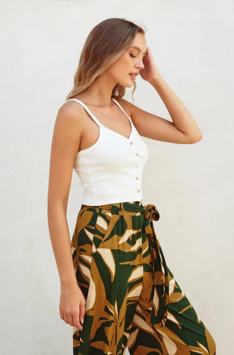 White Sleeveless Cami