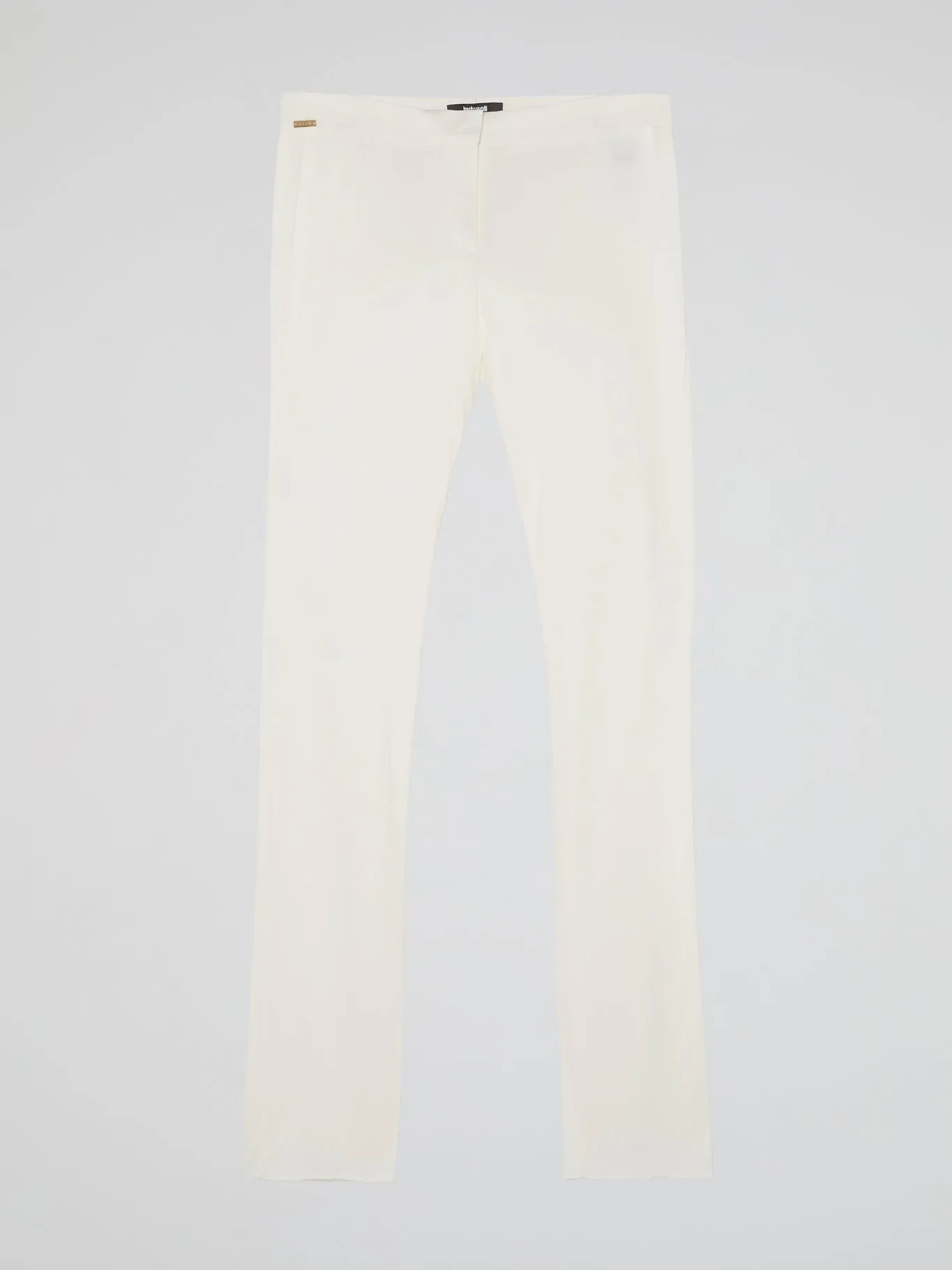 White Slim Fit Trousers