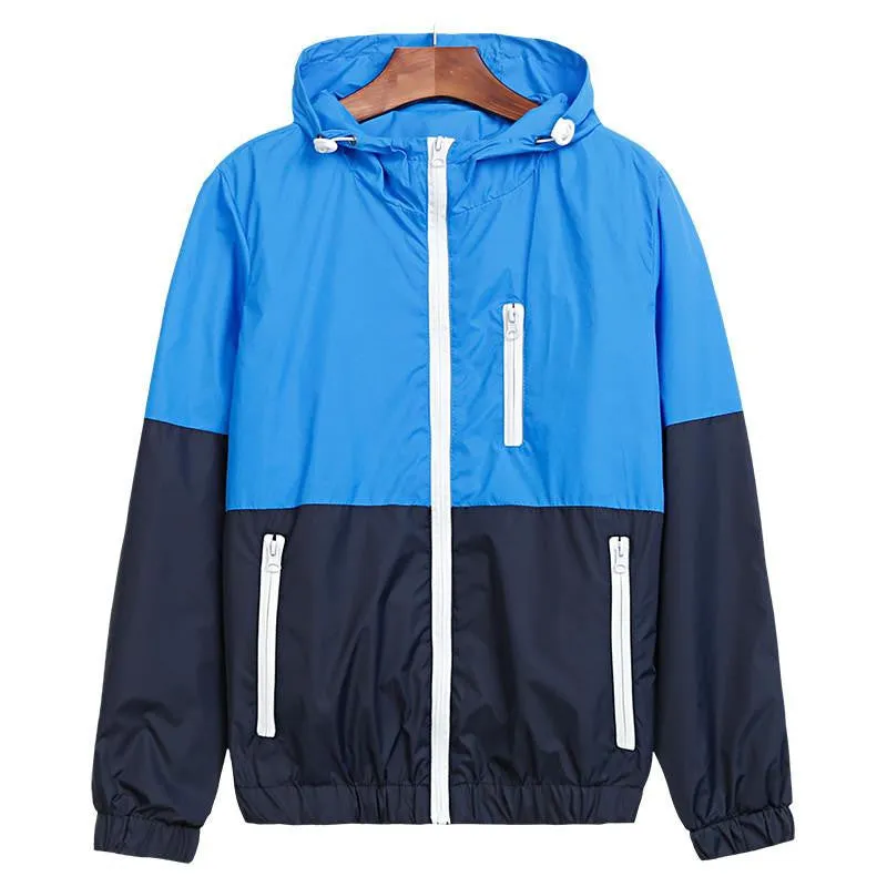 Women Fashion Jacket Womens Hooded basic Jacket Casual Thin Windbreaker female jacket Outwear Women Coat