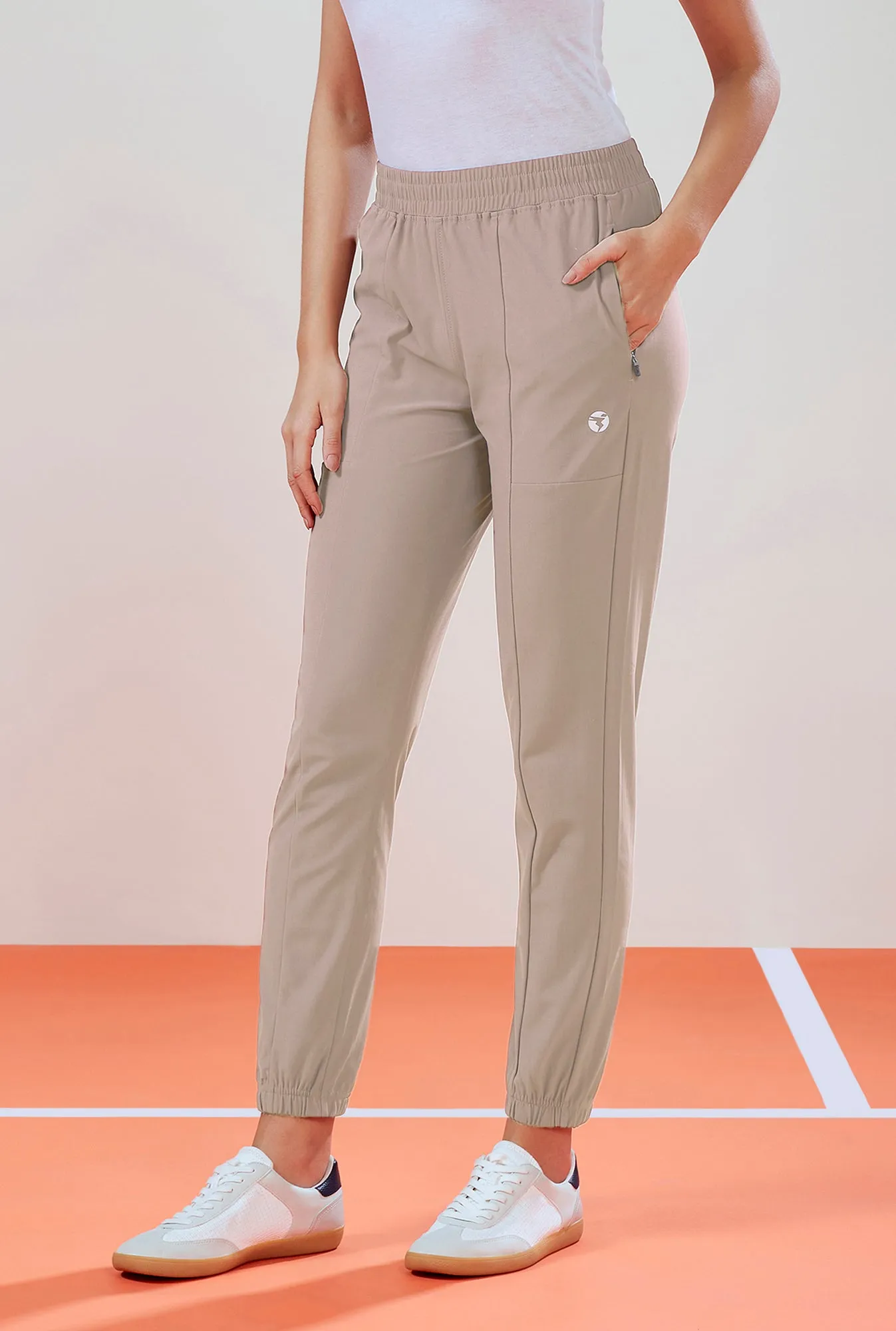 Women Solid Relax Fit Joggers with DURACOOL