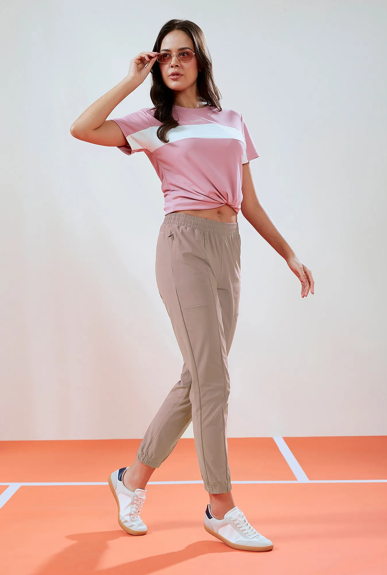 Women Solid Relax Fit Joggers with DURACOOL