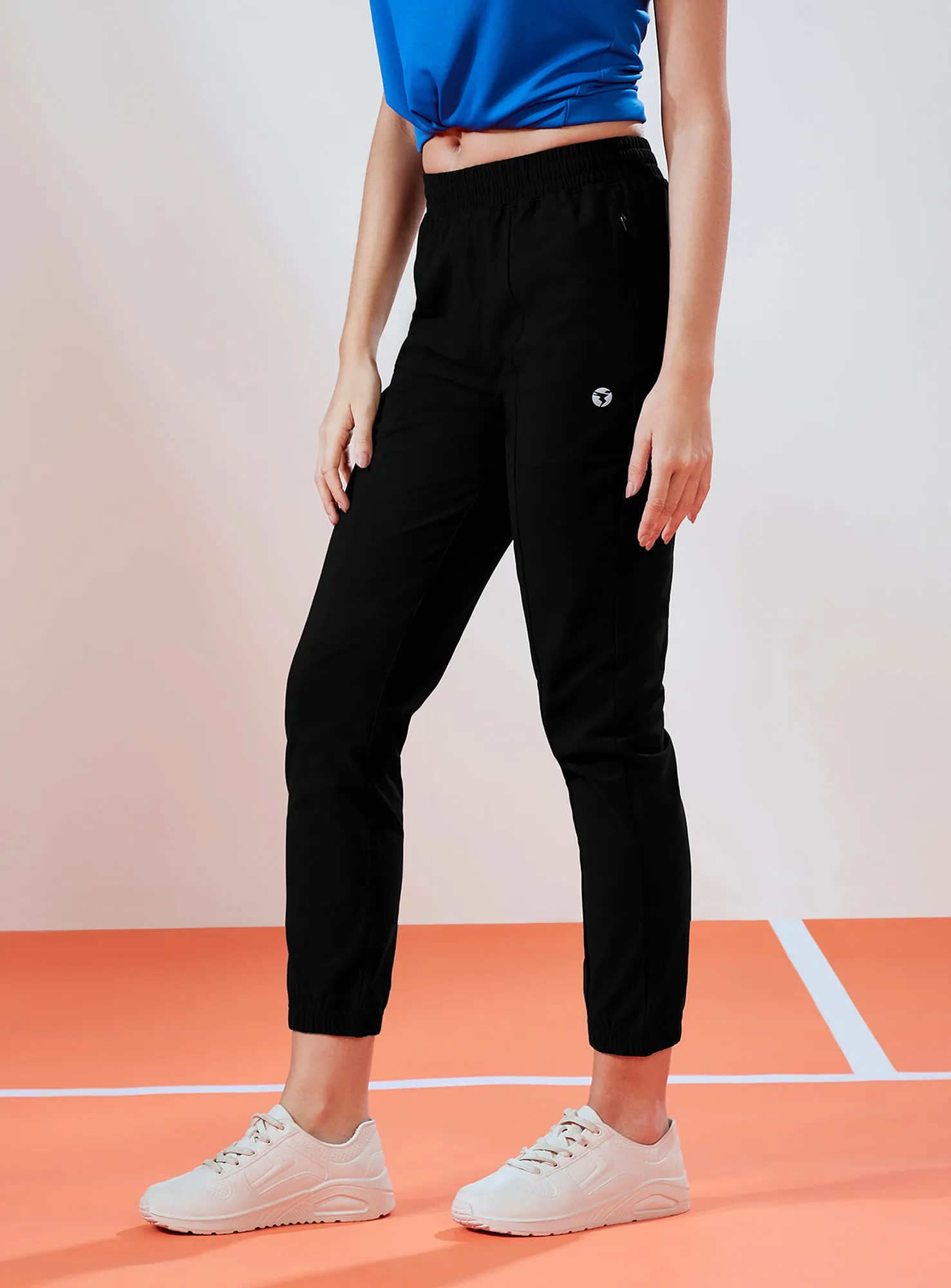 Women Solid Relax Fit Joggers with DURACOOL