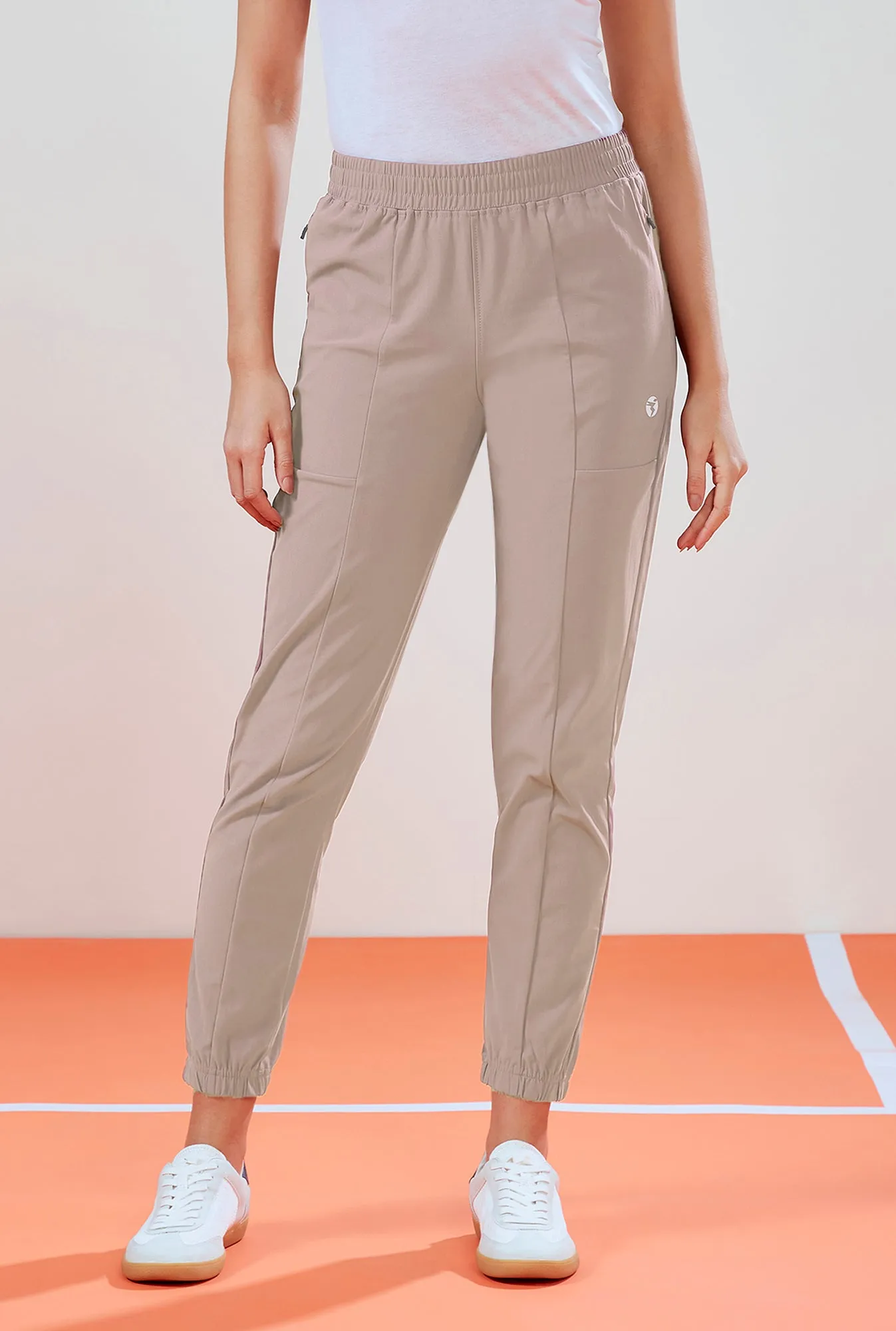 Women Solid Relax Fit Joggers with DURACOOL