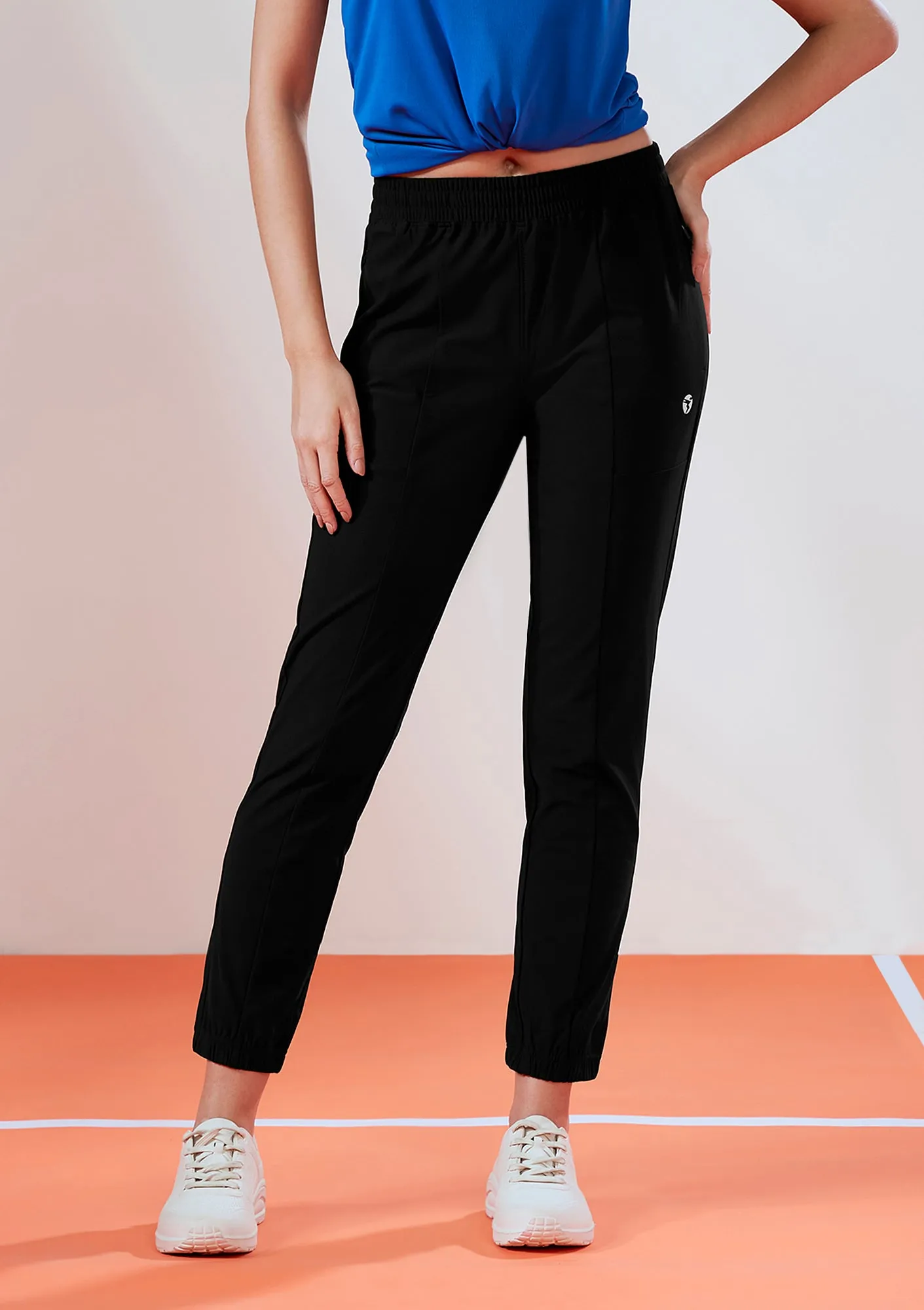 Women Solid Relax Fit Joggers with DURACOOL
