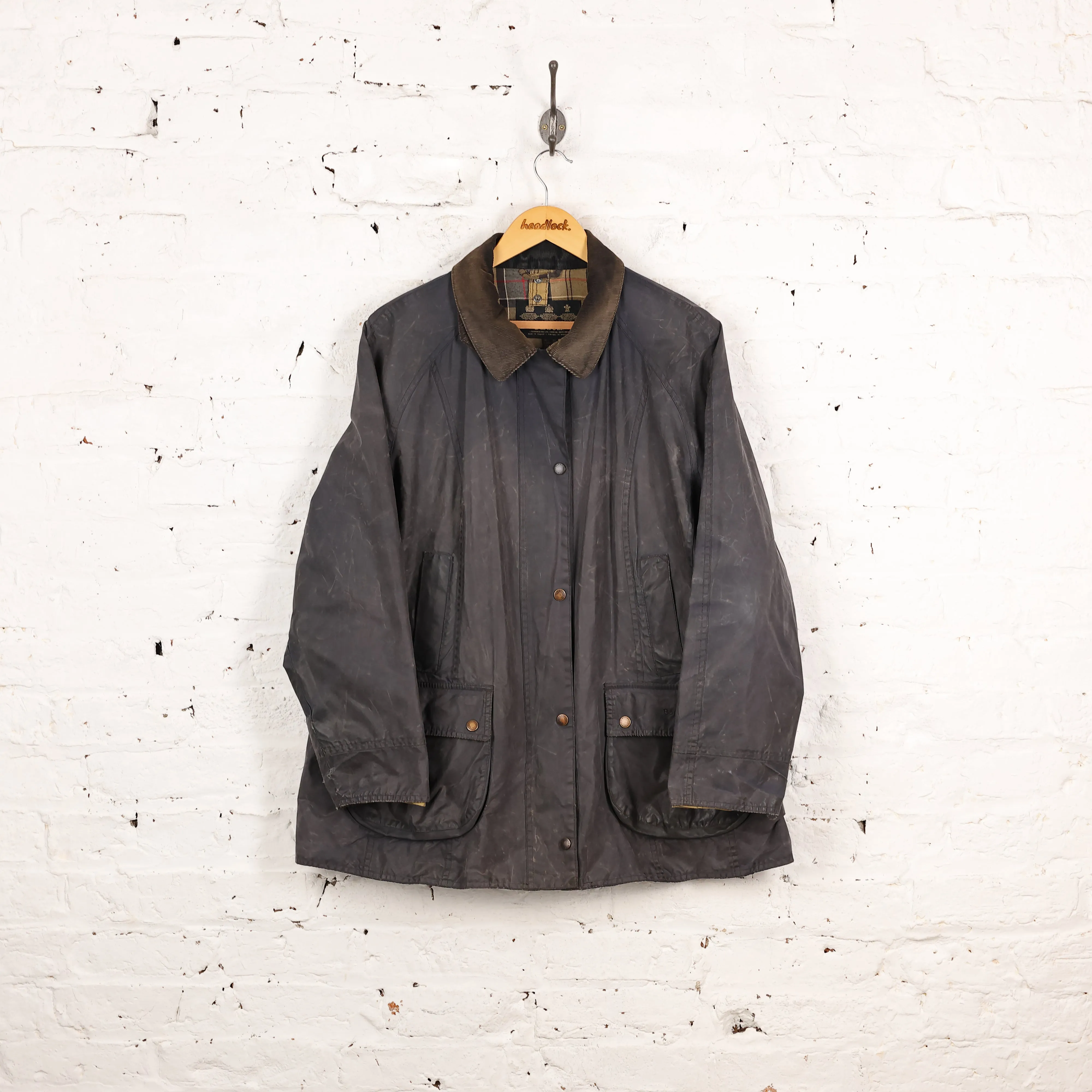 Women's Barbour Beadnell Wax Jacket - Blue - Women's L