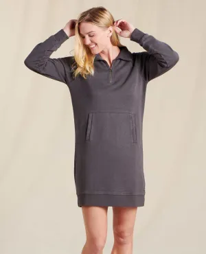 Women’s Epiq 1/4 ZIP Long Sleeve Dress, Soot-Final Sale