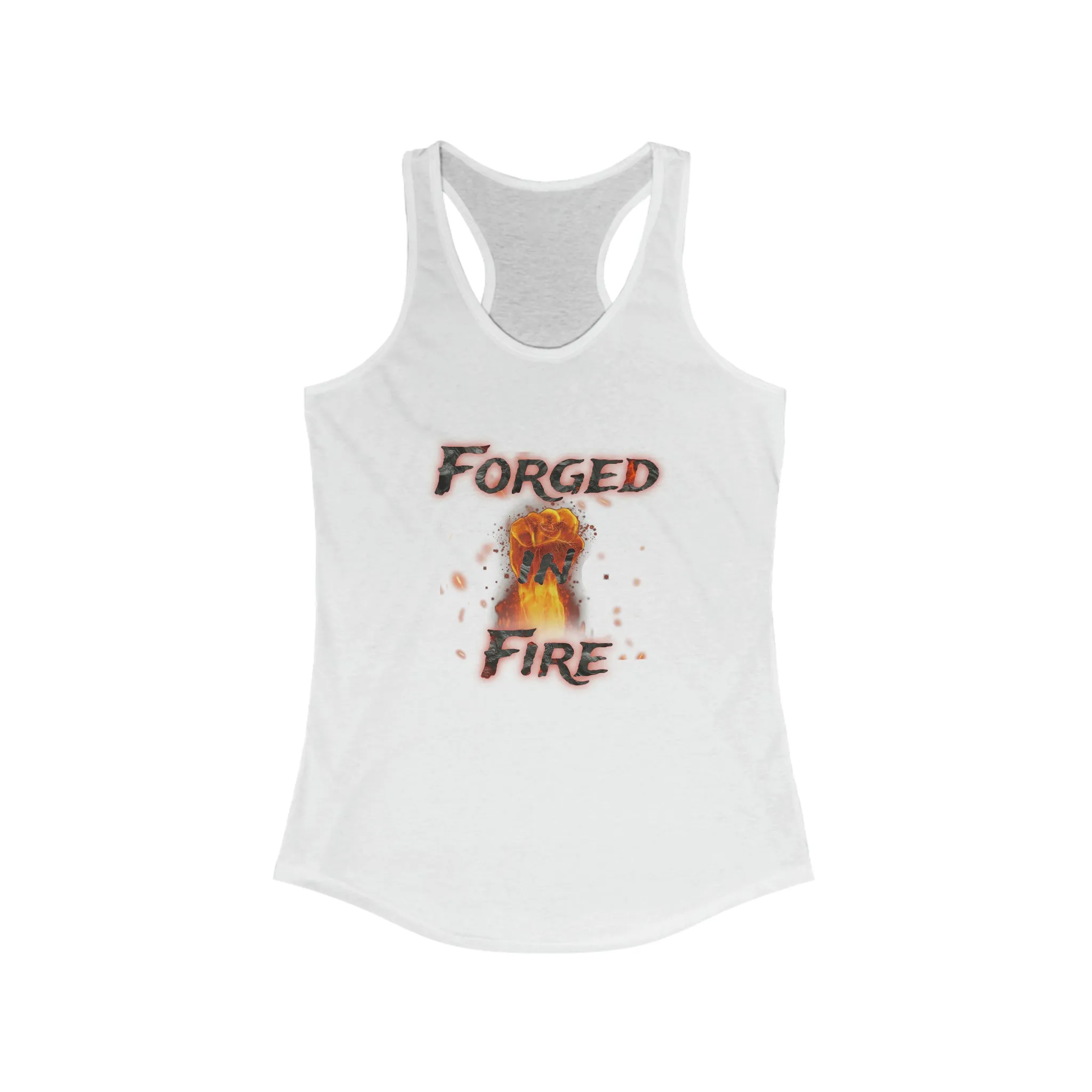 Women's Ideal Forged In Fire Graphic Design Racerback Tank