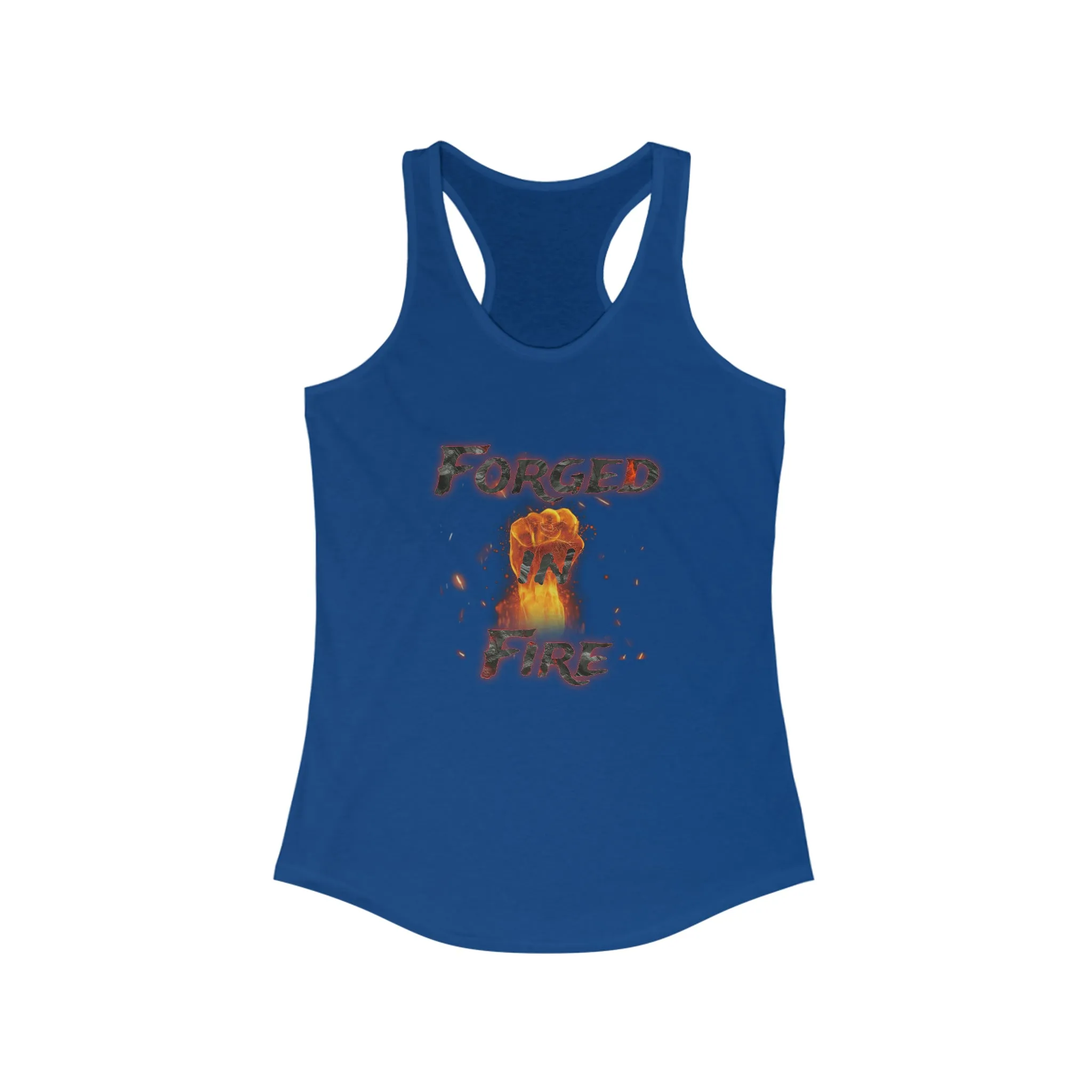 Women's Ideal Forged In Fire Graphic Design Racerback Tank