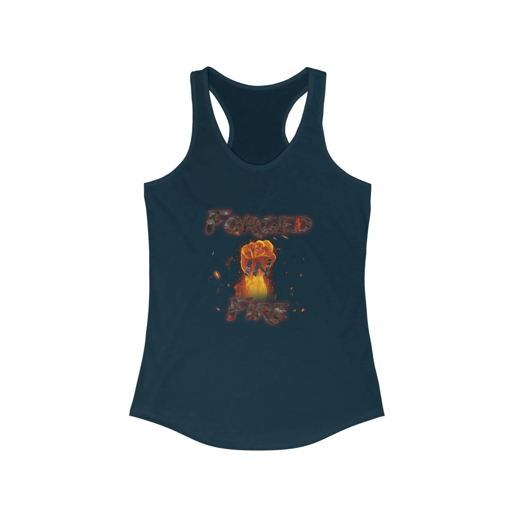 Women's Ideal Forged In Fire Graphic Design Racerback Tank