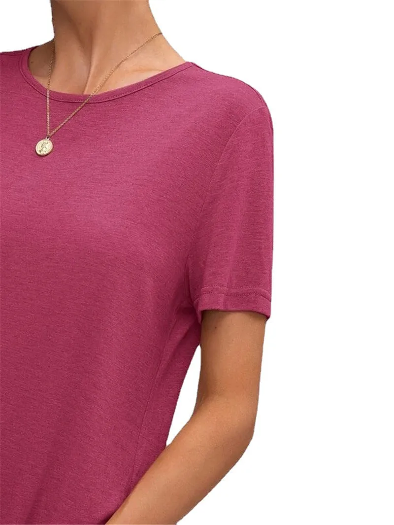 Women's Midi T-Shirt Short Sleeved Dress