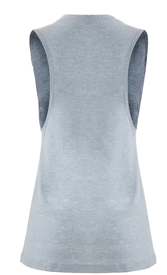 Women's Sleeveless Workout Tee "Champagne Diet"