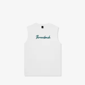 Wordmark Script Kids Tank - White