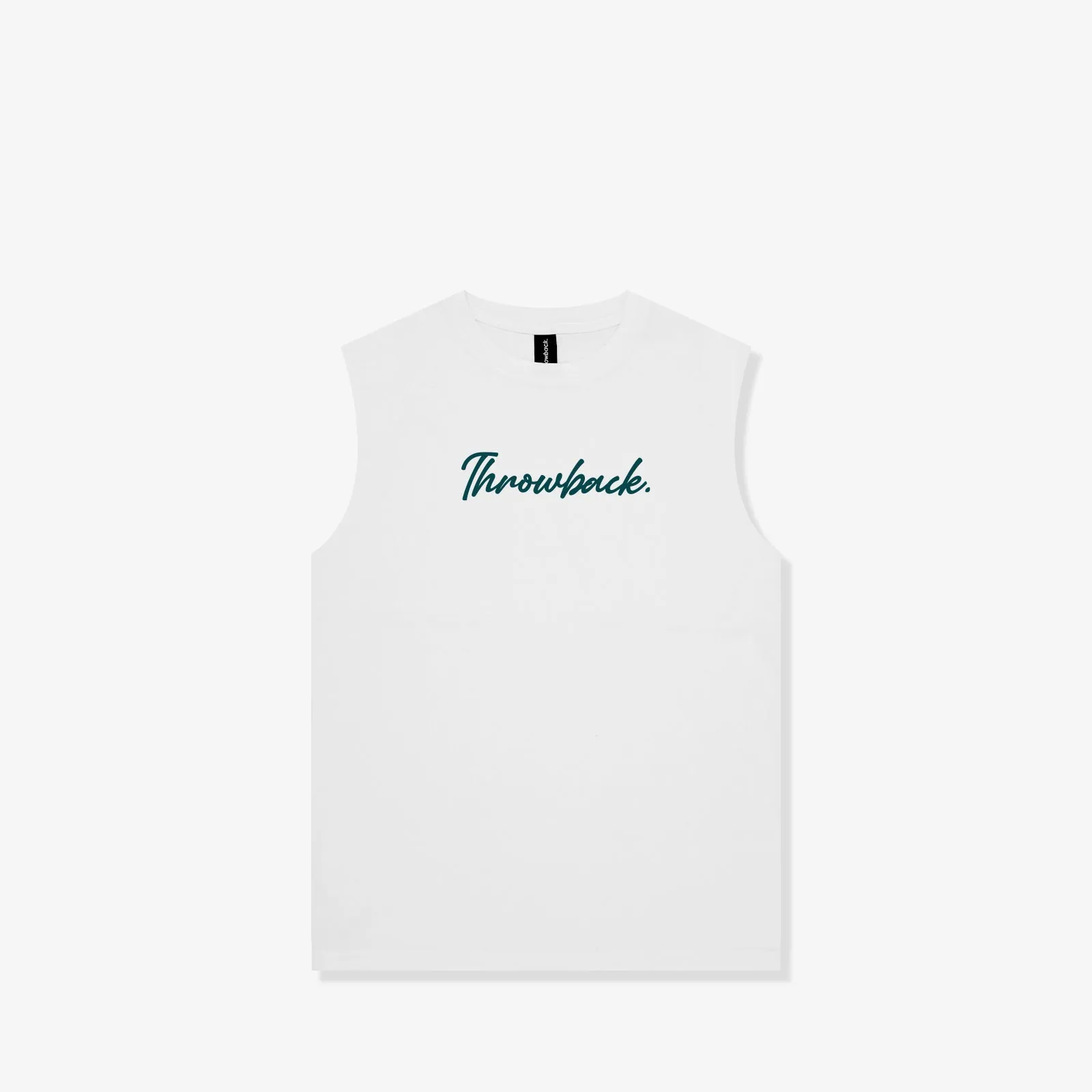 Wordmark Script Kids Tank - White