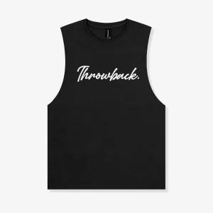 Wordmark Script Tank - Coal