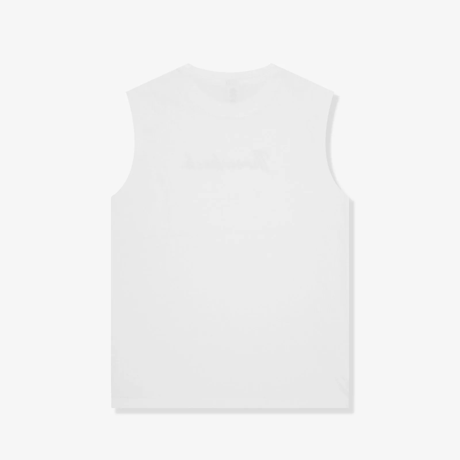 Wordmark Script Youth Tank - White