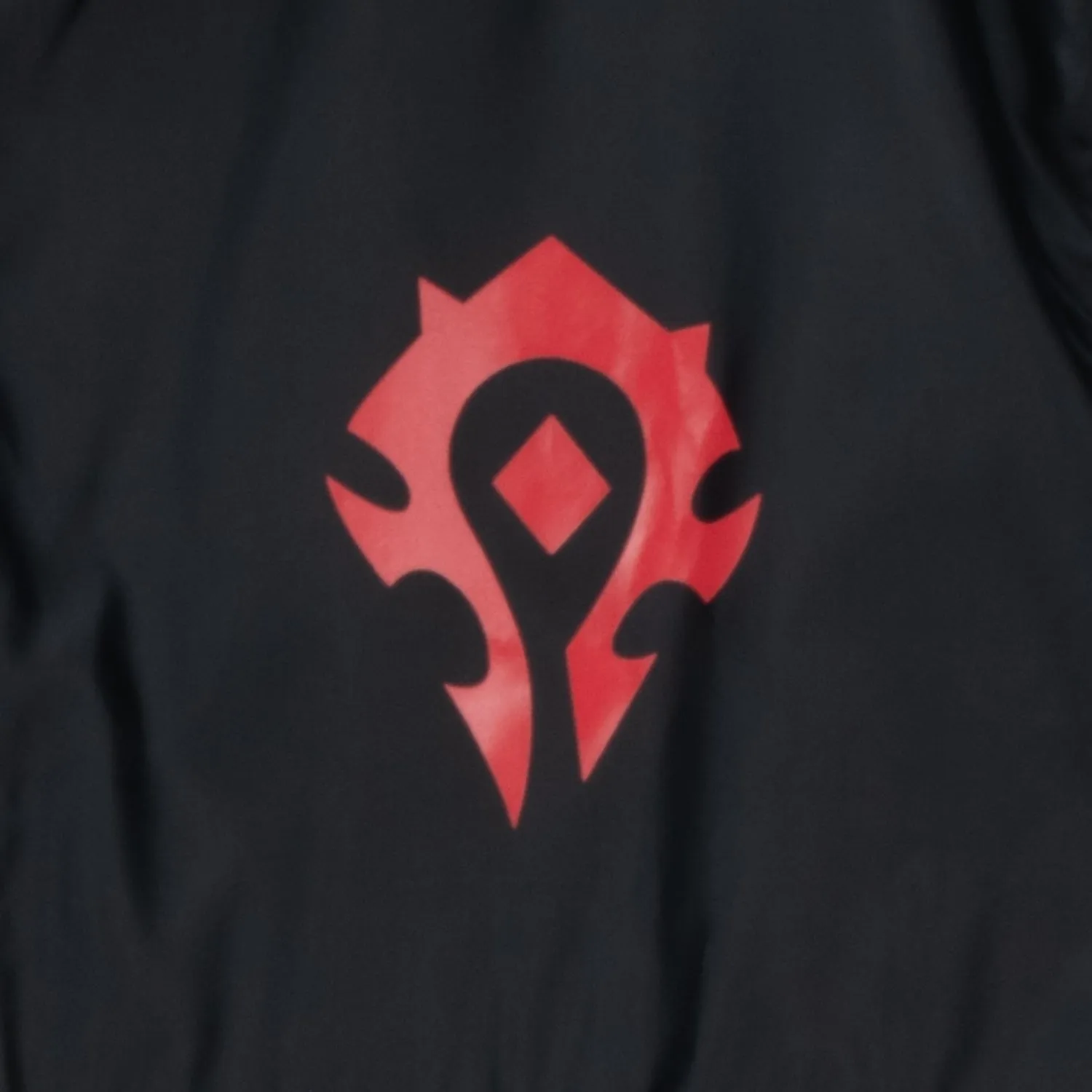 World of Warcraft Horde Logo Half-Zip Black Windbreaker Jacket