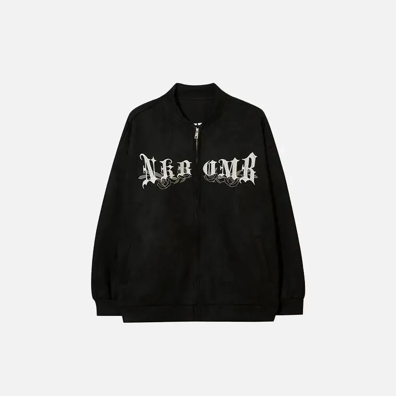 Y2K Chic Loose Zipped Jacket for Trendy Streetwear Style