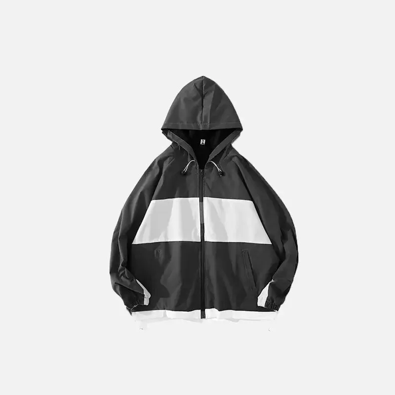 Y2K Hooded Windbreaker Jacket for All Seasons