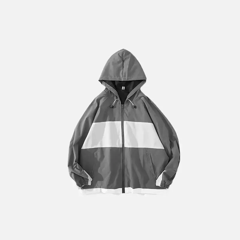 Y2K Hooded Windbreaker Jacket for All Seasons