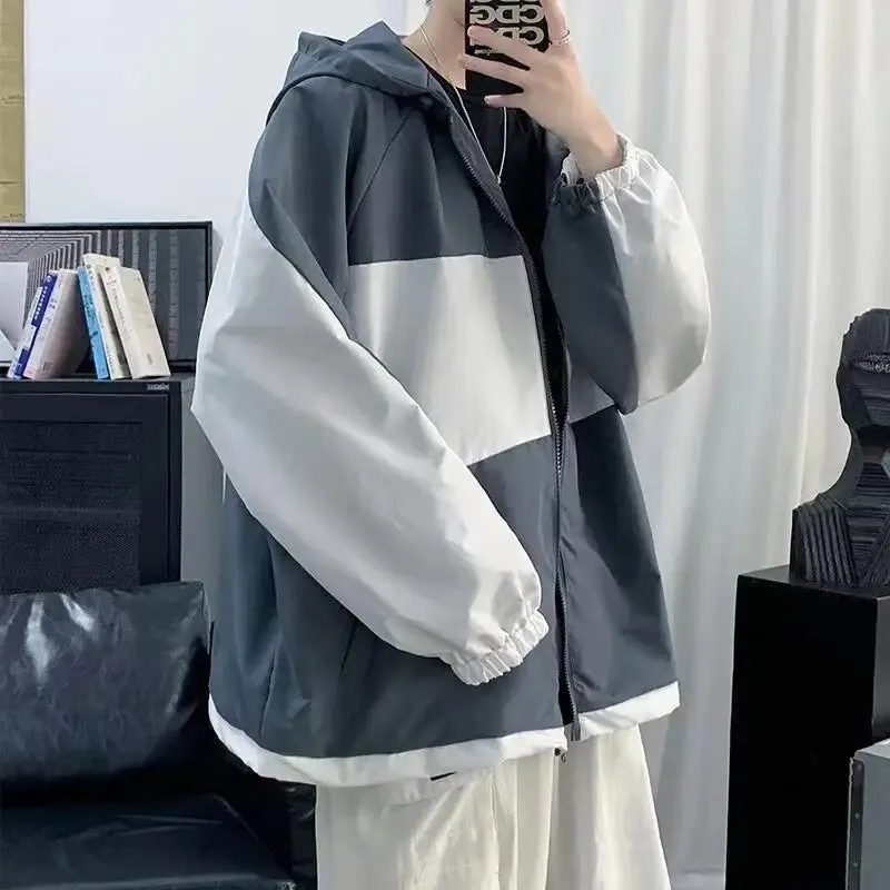 Y2K Hooded Windbreaker Jacket for All Seasons