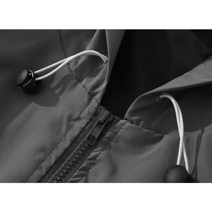 Y2K Hooded Windbreaker Jacket for All Seasons